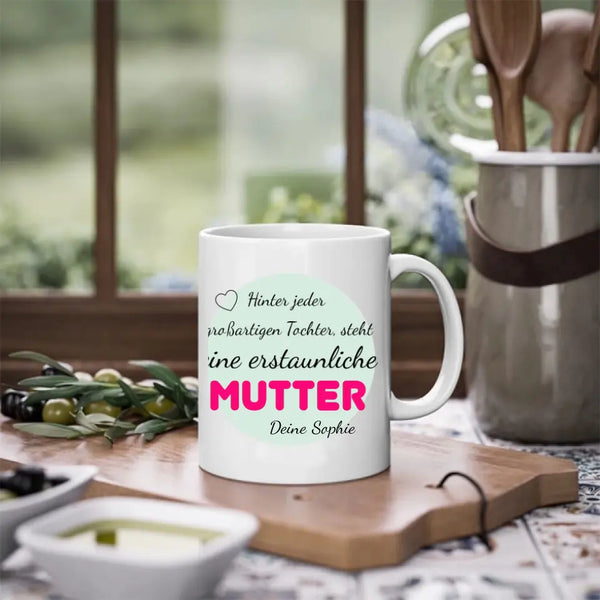 Personalisierte Tasse Muttertag - eine erstaunliche Mutter