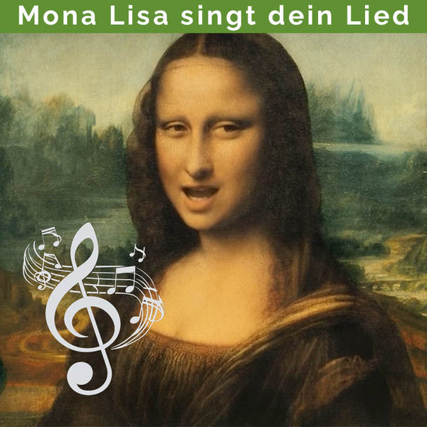 Singende Mona Lisa - Persönlicher Song mit individuellem Text und einzigartiger Melodie gesungen von Mona Lisa